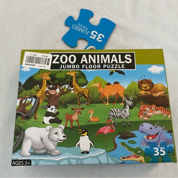 ZOO ANIMALS jumbo floor puzzle (35 pieces) - Picture 7 of 7